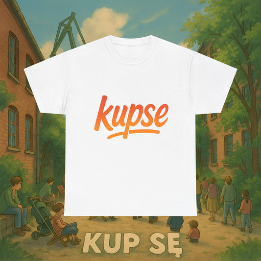 KupSe Logo Orange Style t-shirt - Unisex Heavy Cotton Tee