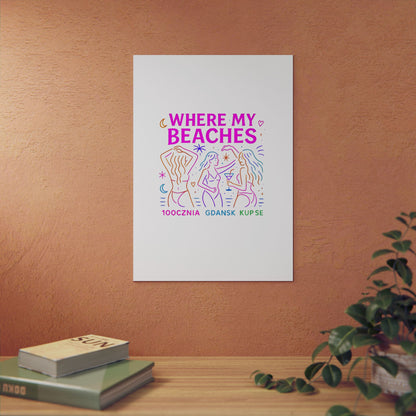 Obraz na panelu aluminiowym Where My Beaches – trwały wydruk w stylu Kup Se