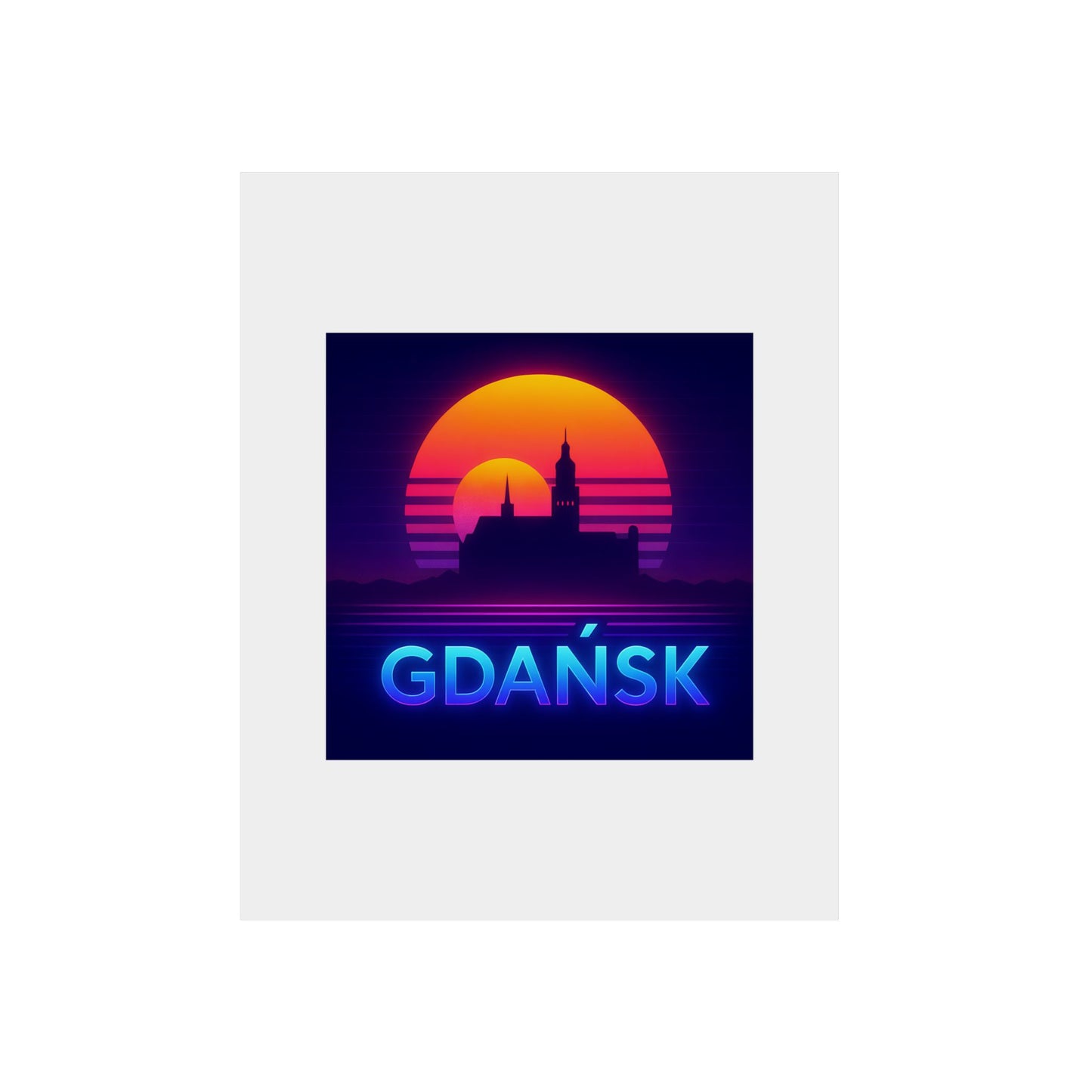 Obraz na panelu aluminiowym Panorama Gdańsk – trwały wydruk w stylu Kup Se