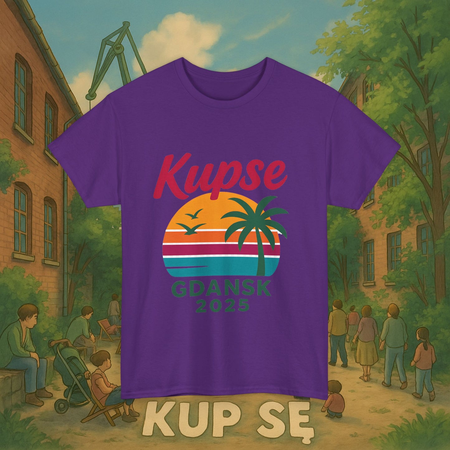 KupSe 90's Style t-shirt - Unisex Heavy Cotton Tee