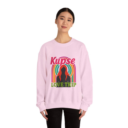 Bluza unisex z grafiką Kup Se Love Trip – klasyczny crewneck i miejski styl