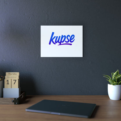 Obraz na panelu aluminiowym Kupse Logo Blue – trwały wydruk w stylu Kup Se