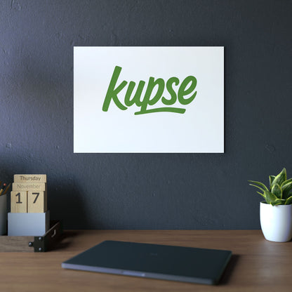 Obraz na panelu aluminiowym Kupse Logo Green – trwały wydruk w stylu Kup Se