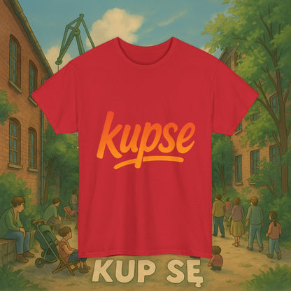 KupSe Logo Orange Style t-shirt - Unisex Heavy Cotton Tee