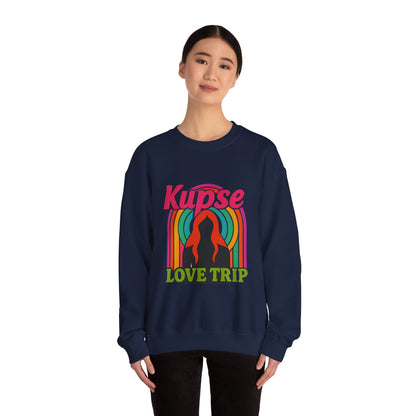Bluza unisex z grafiką Kup Se Love Trip – klasyczny crewneck i miejski styl