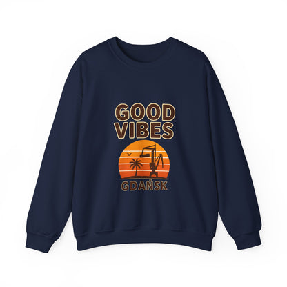 Bluza unisex z grafiką Kup Se Good Vibes – klasyczny crewneck i miejski styl