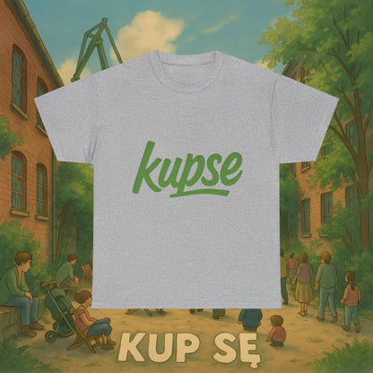 KupSe Logo Green Style t-shirt - Unisex Heavy Cotton Tee