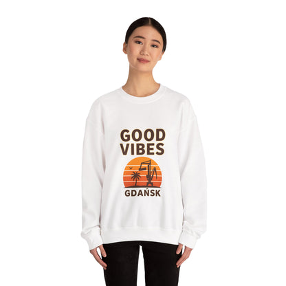 Bluza unisex z grafiką Kup Se Good Vibes – klasyczny crewneck i miejski styl