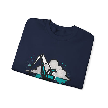 Bluza unisex z grafiką Kup Se Dźwig– klasyczny crewneck i miejski styl