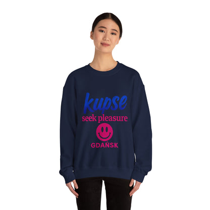Bluza unisex z grafiką Kup Se Seek Pleasure – klasyczny crewneck i miejski styl