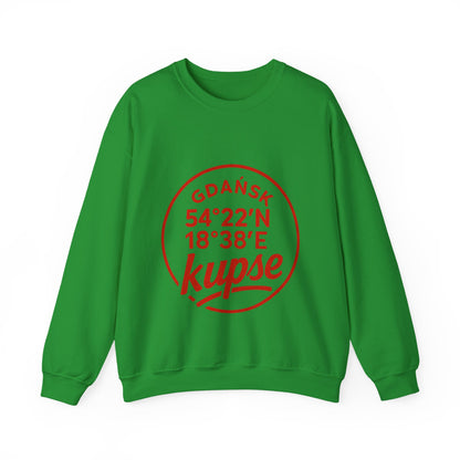 Bluza unisex z grafiką Kup Se Koordynaty – klasyczny crewneck i miejski styl