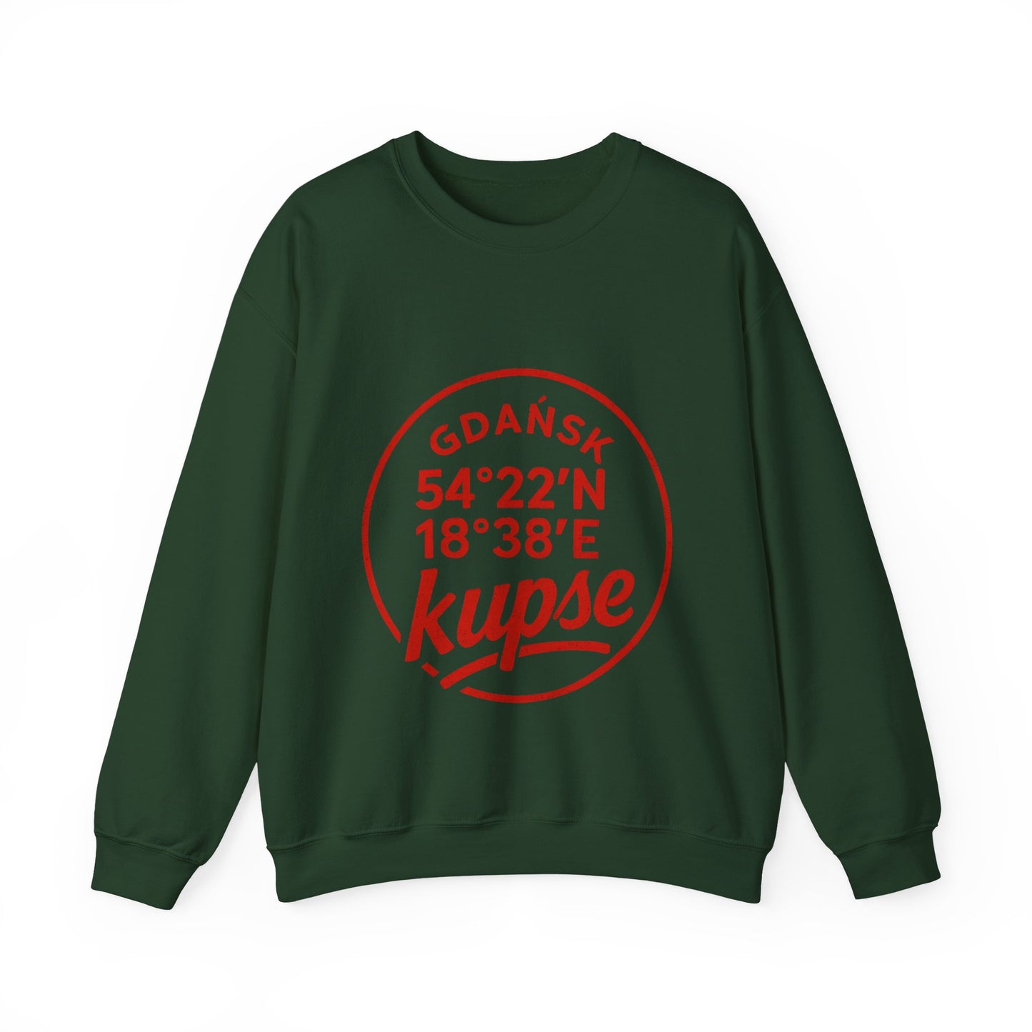 Bluza unisex z grafiką Kup Se Koordynaty – klasyczny crewneck i miejski styl