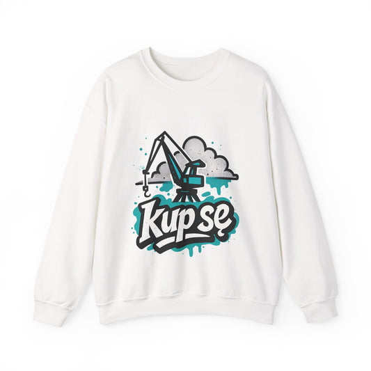Bluza unisex z grafiką Kup Se Dźwig– klasyczny crewneck i miejski styl