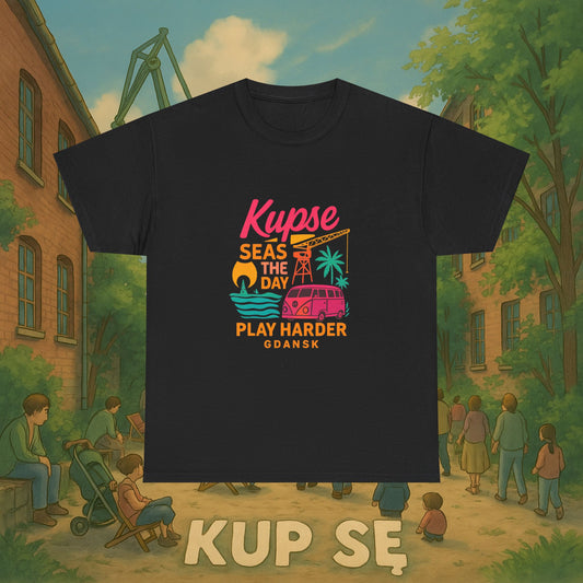 KupSe Play Harder Style t-shirt - Unisex Heavy Cotton Tee